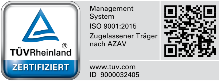 TÜV Rheinland zertifizierte Unternehmensberatung mit Trägerzulassung in Werl